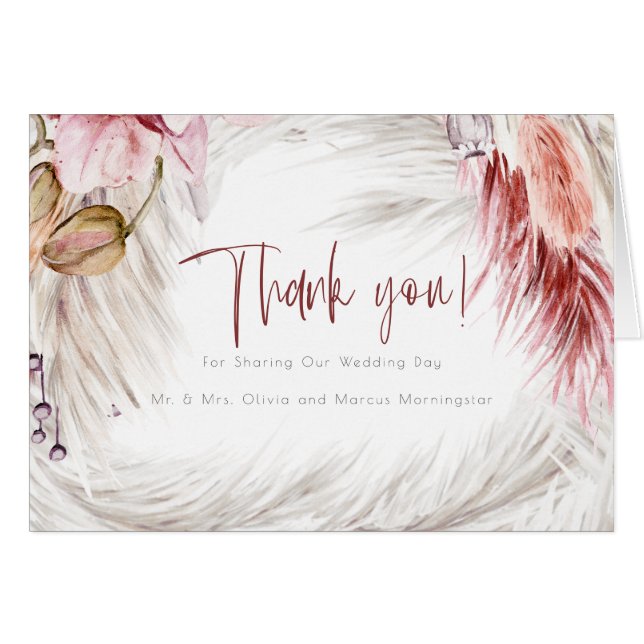 Grases an der Küste Burgund Pink Elfenbeingras (Vorderseite (Horizontal))