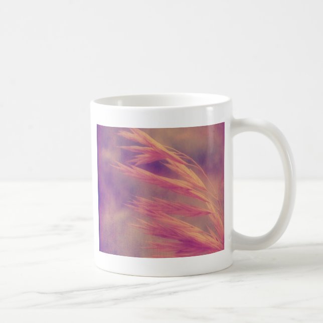 Grasfutter Lila Haze Digitale Kunst Tasse (Rechts)