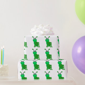 Grasgrün Geschenkpapier