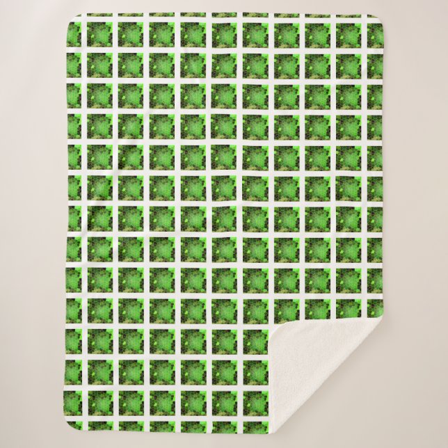 Grasgrün Sherpadecke (Vorderseite)