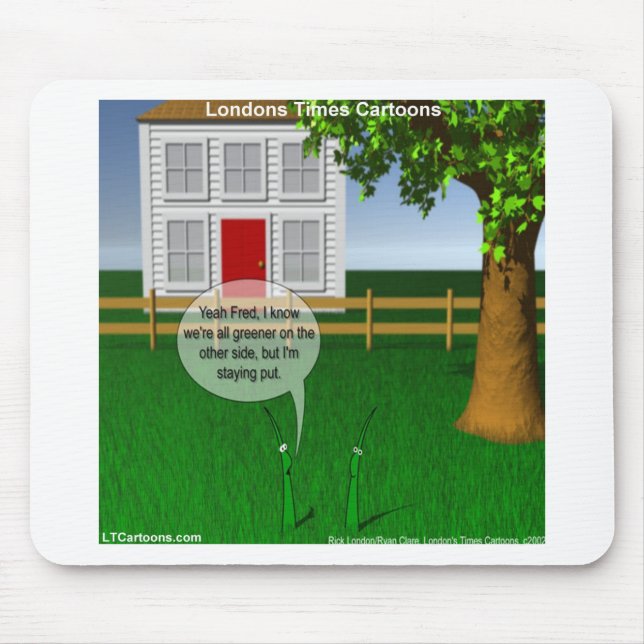 Grasgrüne auf der anderen Seite, sonnig Mousepad (Vorne)