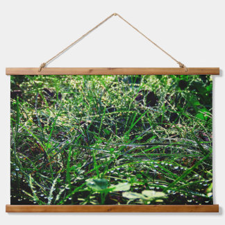 Grashoden Wandteppich Mit Holzrahmen