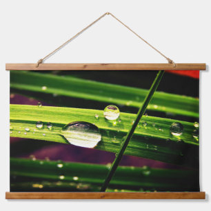 Grashoden Wandteppich Mit Holzrahmen