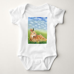 Grasillustration Baby Strampler