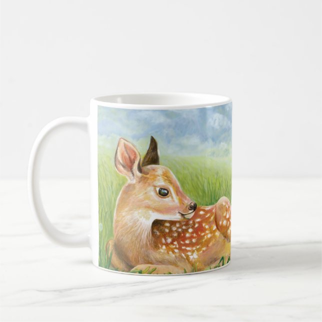 Grasillustration Kaffeetasse (Links)