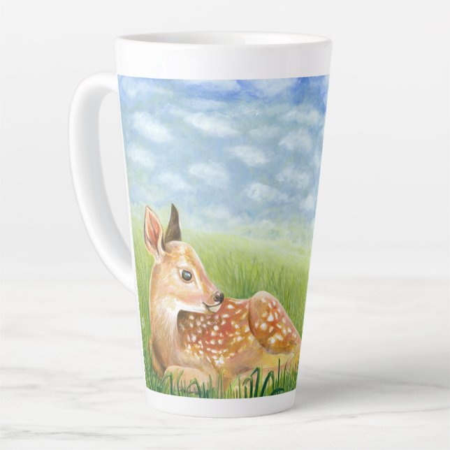 Grasillustration Milchtasse (Linke Ecke)