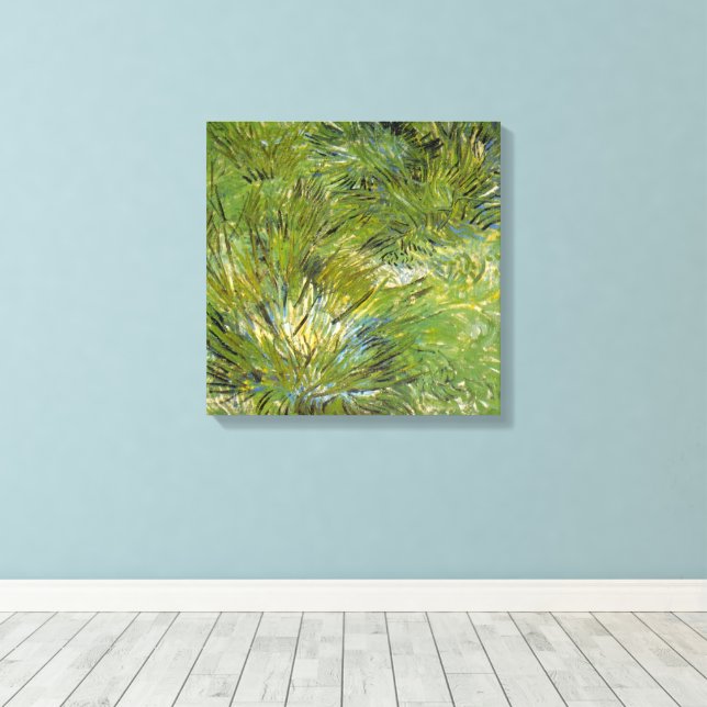 Grasklumpen von Vincent van Gogh Leinwanddruck (Insitu (Holzboden))