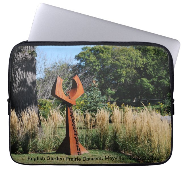 Grasland-Tänzer bei Mayville, North Dakota Laptopschutzhülle (Vorderseite)