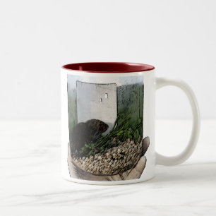 Grasland-Wühlmaus-Tasse Zweifarbige Tasse