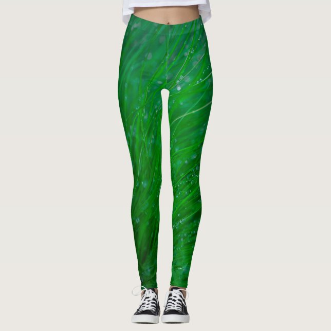 GrasLeggings - Grasdesign-Leggings Leggings (Vorderseite)