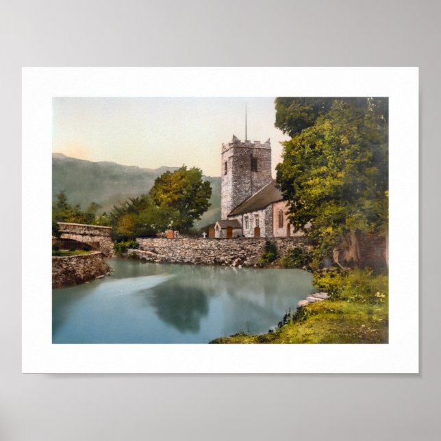 Grasmere Church, Lake District, England Poster (Vorne)