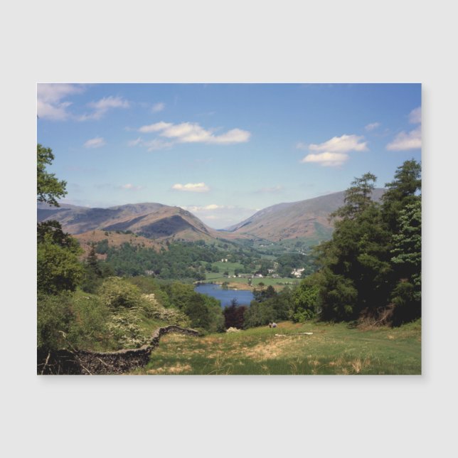 Grasmere Lake District England Magnetkarte (Vorderseite)