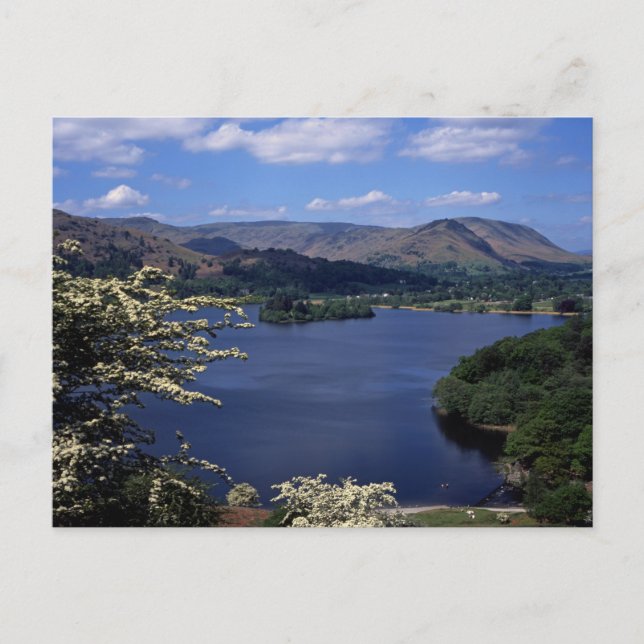 Grasmere und Helm Crag Cumbria England Postkarte (Vorderseite)