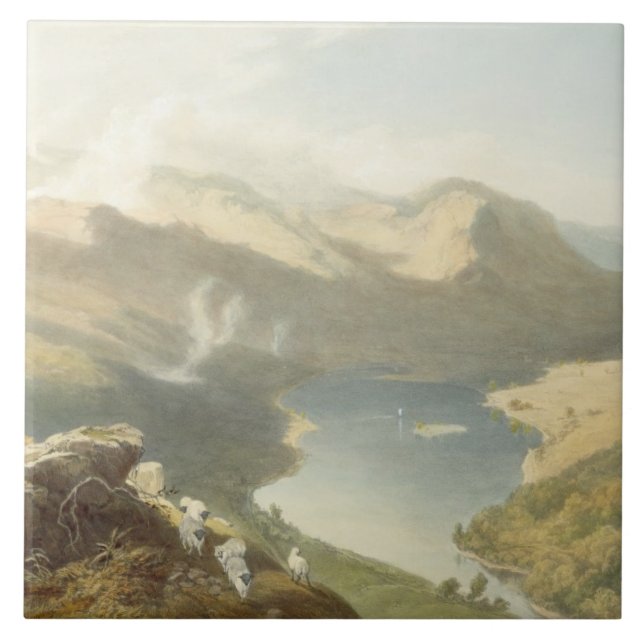 Grasmere von Langdale fiel, 'vom englischen LAK Fliese (Vorderseite)