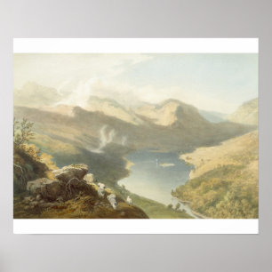 Grasmere von Langdale fiel, 'vom englischen LAK Poster