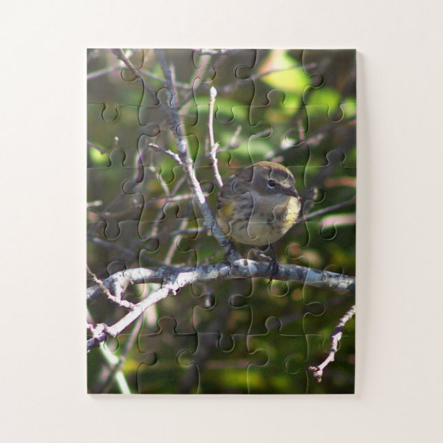 Grasmücken-Vogel-Foto-Puzzle  Puzzle (Vertikal)