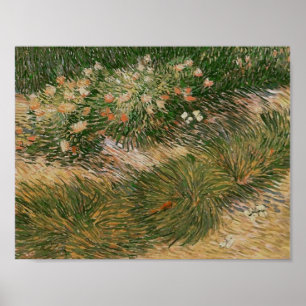 Grass & Butterflies (F460) Van Gogh Fine Art Poster