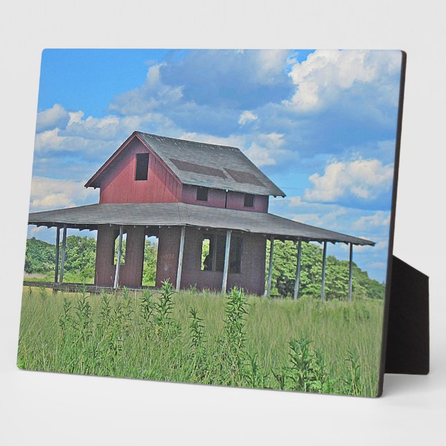 Grass Island Plaque Fotoplatte (Seite)