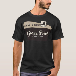 Grass Point Staat Park New York Welcome Sign T-Shirt