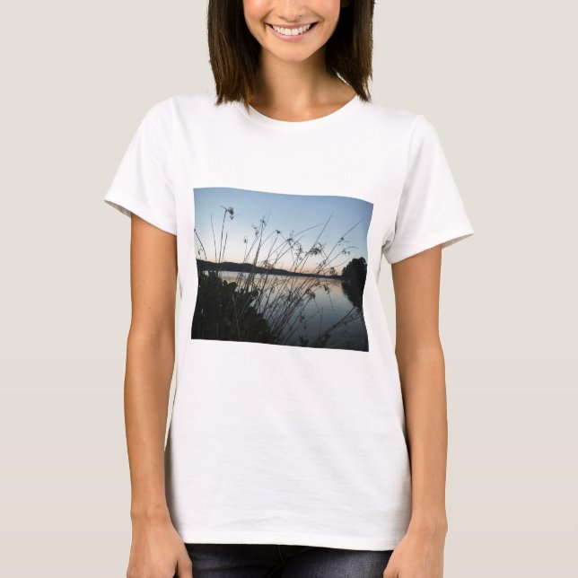 Grasse am See Sunset T-Shirt (Vorderseite)