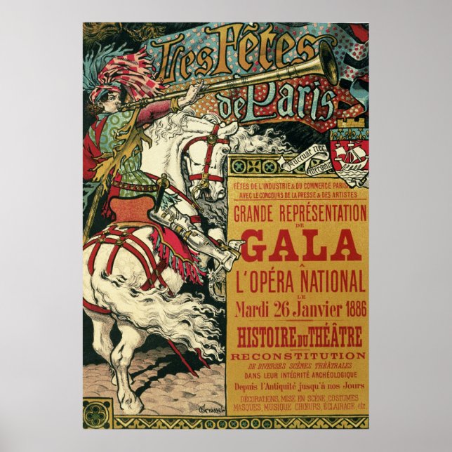Grasset Eugene les fetes de paris Poster (Vorne)