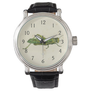 Grasshopper in der Printwerbung Armbanduhr