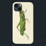 Grasshopper in der Printwerbung Case-Mate iPhone Hülle<br><div class="desc">Dieser Limone,  grenzenlose Druck zeichnet sich durch einen grünen Grashüpfer auf cremefarbenem Hintergrund aus. Ein Vision Studio Original,  das wäre ein großartiges Geschenk für Insekten oder Naturliebhaber in Ihrem Leben!</div>