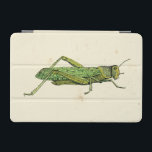Grasshopper in der Printwerbung iPad Mini Hülle<br><div class="desc">Dieser Limone,  grenzenlose Druck zeichnet sich durch einen grünen Grashüpfer auf cremefarbenem Hintergrund aus. Ein Vision Studio Original,  das wäre ein großartiges Geschenk für Insekten oder Naturliebhaber in Ihrem Leben!</div>