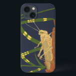 Grasshopper in grünem Gras im blauen Hintergrund iPhone 13 Hülle<br><div class="desc">Das tiefe Grün des Grases in diesem Gemälde fügt sich perfekt in den blauen Hintergrund ein und schafft ein Gefühl Abend in diesem Stück von Nina Tenser. Beide Farben kontrastieren mit der Blässe des Grashüpfers. Naturliebhaber sollten dieses Stück kaufen und auf ihre Lieblingswand stellen!</div>