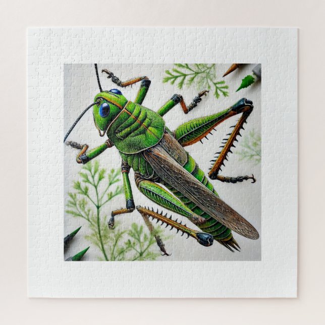 Grasshopper in natural environment 251024IREF222 - Puzzle (Vertikal)