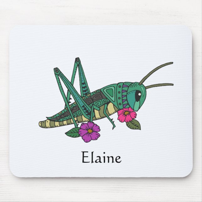 Grasshopper Jewl Tone Maus Pad Mousepad (Vorne)