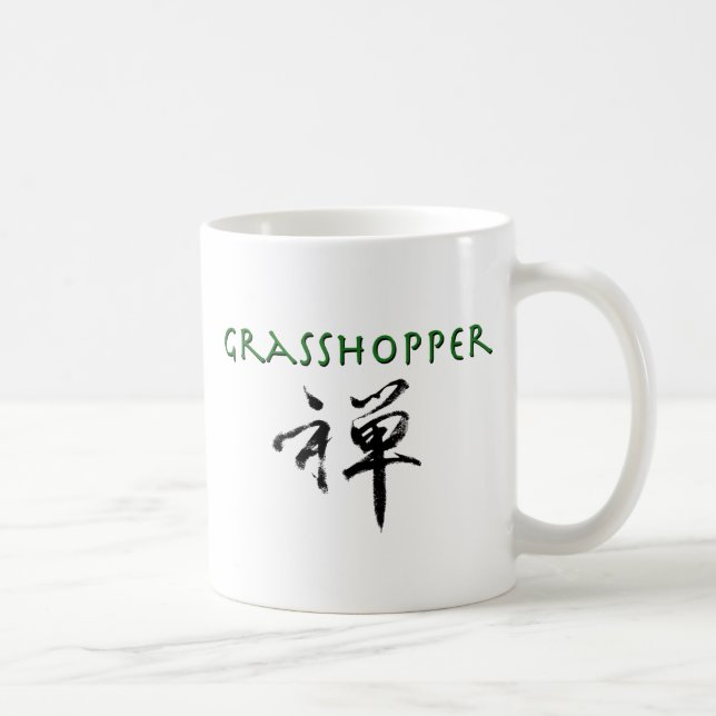 Grasshopper mit dem Symbol "Zen" Kaffeetasse (Rechts)