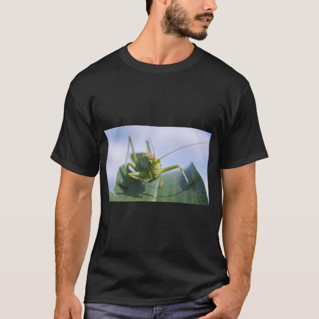 Grasshopper Nature Graphic T-Shirt (Vorderseite)