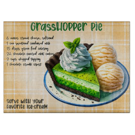Grasshopper Pie Rezept Schneidebrett