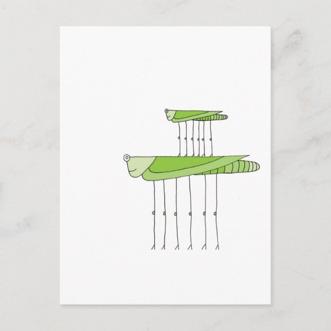 Grasshopper Postkarte (Vorderseite)