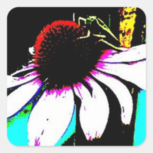 Grasshopper Quadratischer Aufkleber