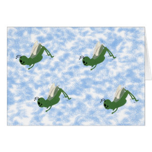 Grasshopper Whimsical Cartoon Art