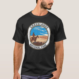 Grasslands National Park Canada Vintages Abzeichen T-Shirt