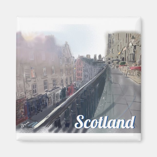 Grassmarket-Scotland-Magnet Magnet (Vorne)