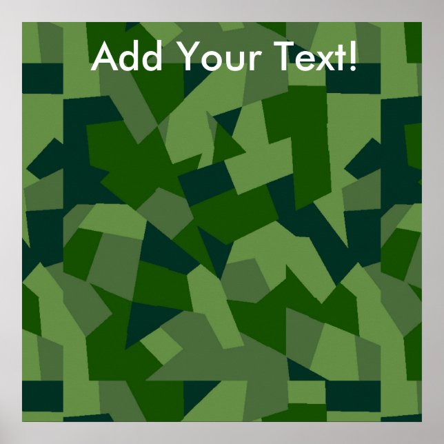 Grassy Camouflage Poster (Vorne)