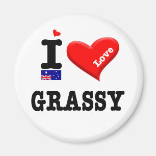 GRASSY - I-Liebe Magnet