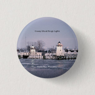 Grassy Island Range Lights Knopf Button