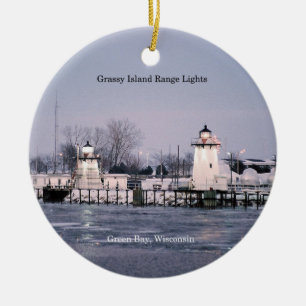 Grassy Island Range Lights Ornament