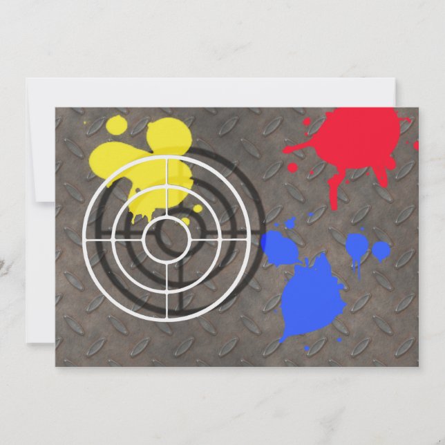 Grate mit Gitterlicht Einladung (Vorderseite)