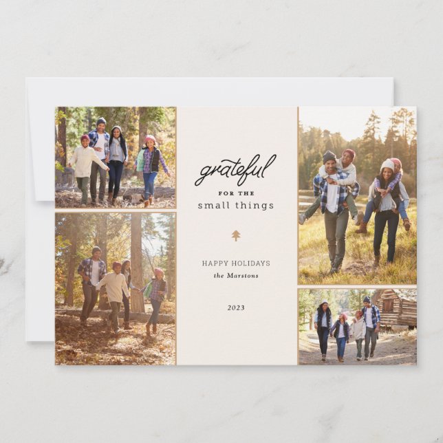 Grateday 4 Picture Card Fotokarte Feiertagskarte (Vorderseite)