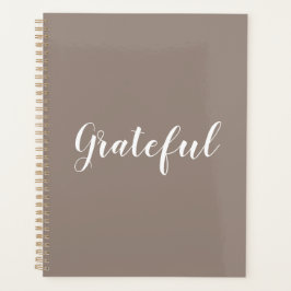 Grateful beige greige benutzerdefinierte Skripttex Planer
