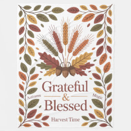 Grateful & blessed stylish Blanket New Home Fleecedecke