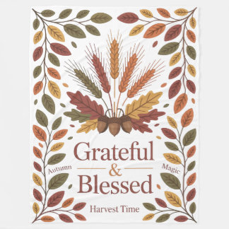 Grateful & blessed stylish Blanket New Home Fleecedecke