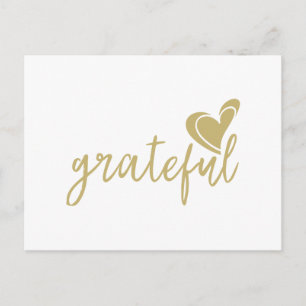 Grateful Heart Feiertagspostkarte