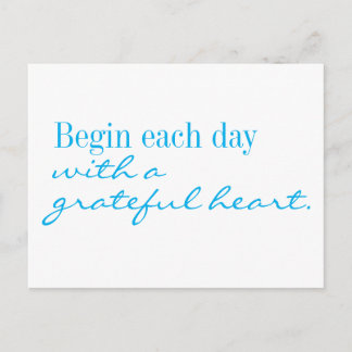Grateful Heart Motivierend Postcard Postkarte